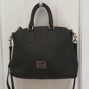 Dooney & Bourke crossbody satchel bag. Black